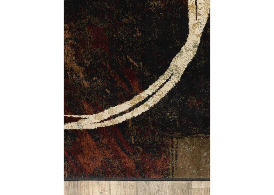 Hudson 6'7" x 9'6" Brown Rug