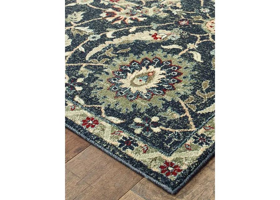 Raleigh 6'7" x 9'6" Navy Rug