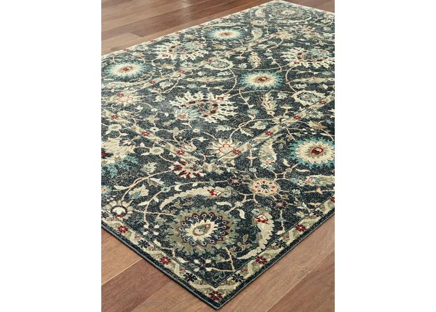 Raleigh 6'7" x 9'6" Navy Rug