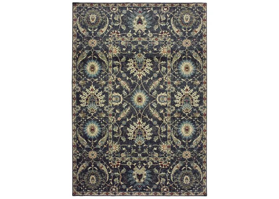 Raleigh 6'7" x 9'6" Navy Rug