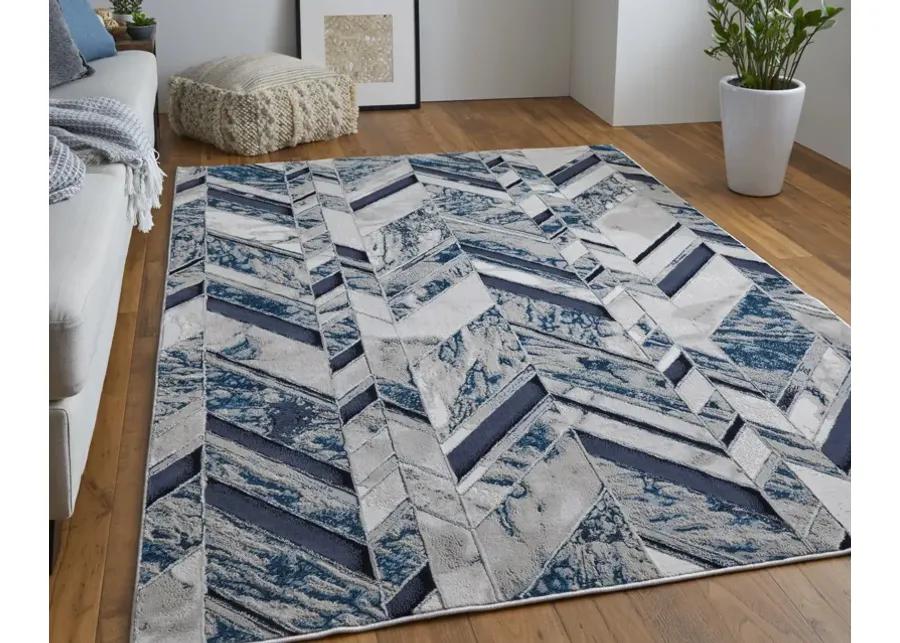 Indio 39H1F Ivory/Blue/Gray 6'7" x 9'6" Rug