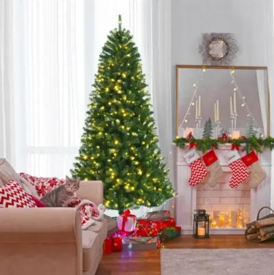 Artificial Christmas Tree with Remote-controlled Color-changing LED Lights