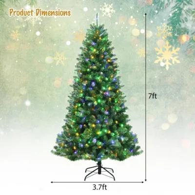 Artificial Christmas Tree with Remote-controlled Color-changing LED Lights