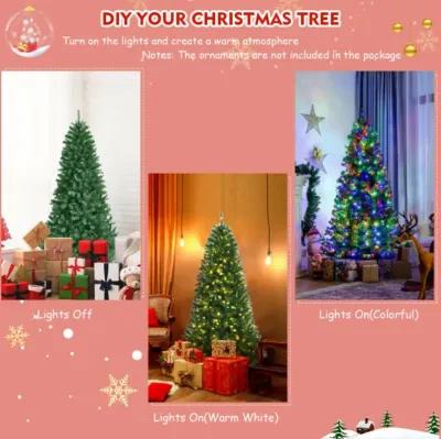 Artificial Christmas Tree with Remote-controlled Color-changing LED Lights