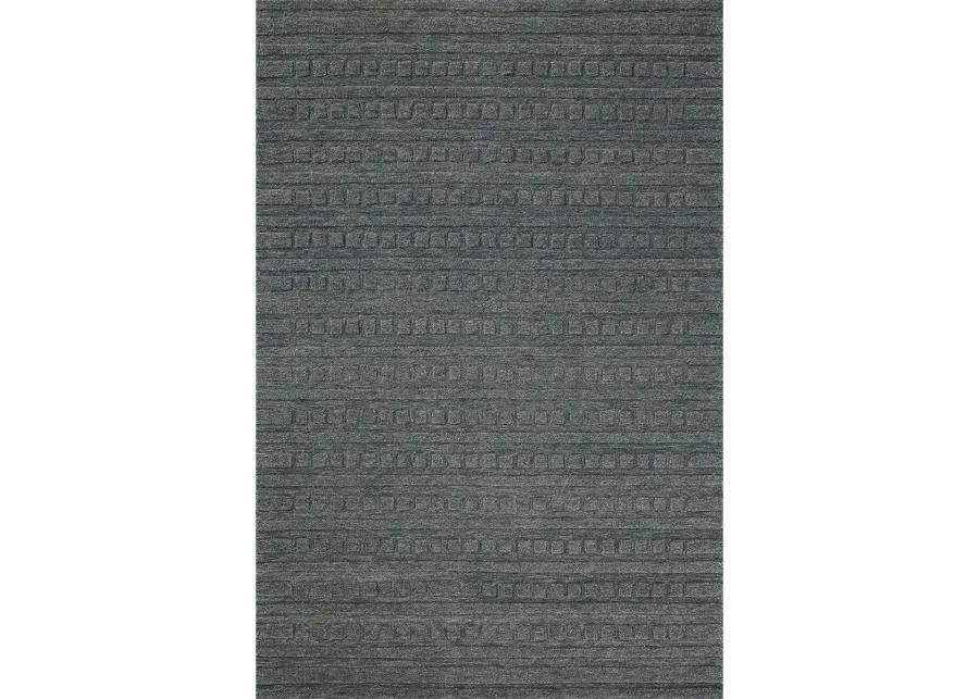 Bradley BRL-05 Teal / Teal 2''6" x 9''9" Rug by Chris Loves Julia