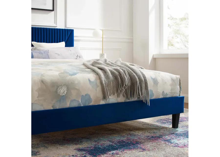 Modway - Yasmine Channel Tufted Performance Velvet King Platform Bed