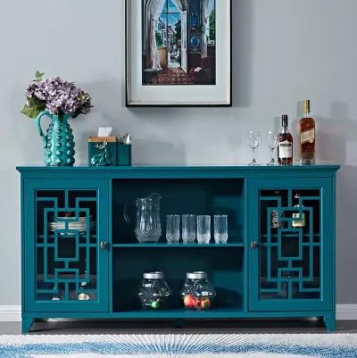 Hivvago 60" Sideboard Buffet Table Storage Cabinet