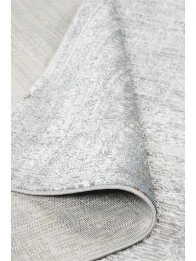 Azure 3413F 8' x 10' White/Gray/Blue Rug