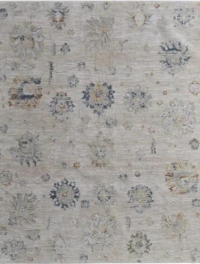 Pasha 39M9F 7'10" x 10'3" Taupe/Ivory/Blue Rug