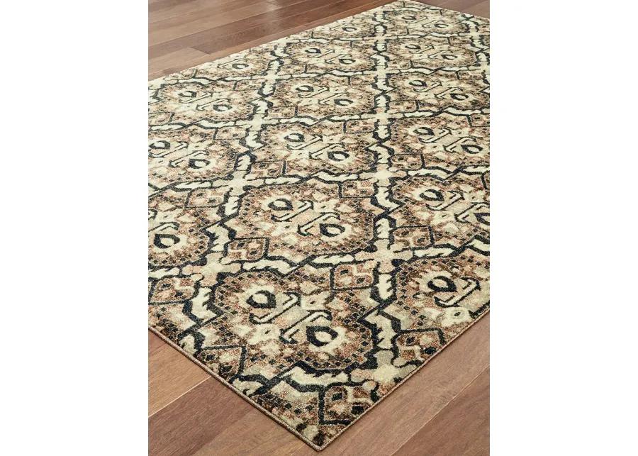 Raleigh 6'7" x 9'6" Brown Rug