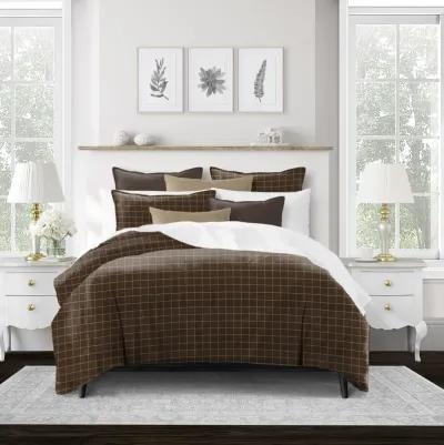 6ix Tailors Fine Linens Ansible Chocolate Duvet Cover Set