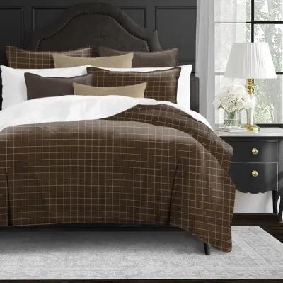 6ix Tailors Fine Linens Ansible Chocolate Duvet Cover Set