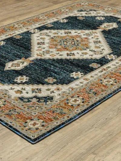 Andorra 7'10" x 10'10" Blue Rug