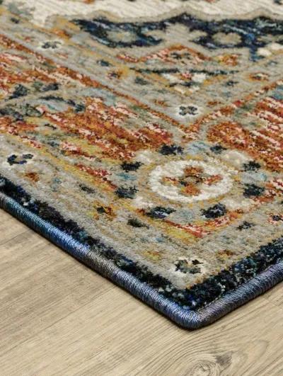 Andorra 7'10" x 10'10" Blue Rug