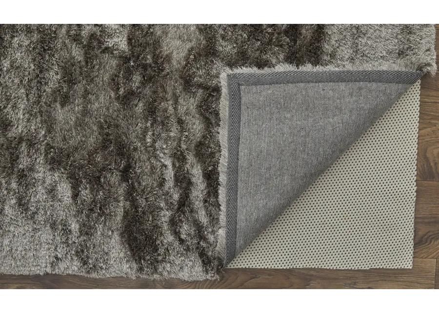 Indochine 4550F Gray/Black 2'6" x 6' Rug