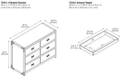 Miles 6-Drawer Dresser