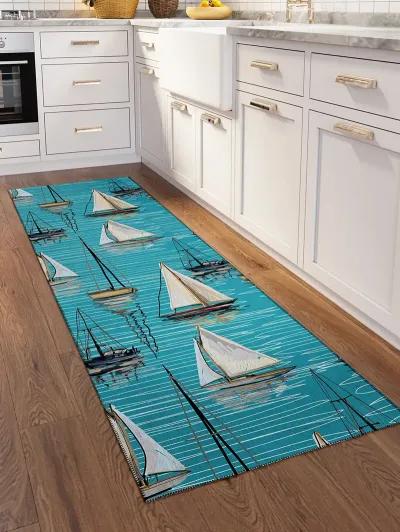 Harbor HA8 Teal 2'3" x 7'6" Rug