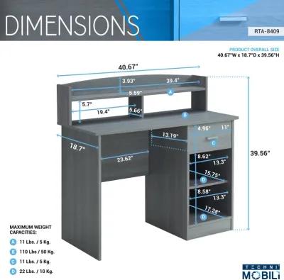 Modern Office Desk With Hutch