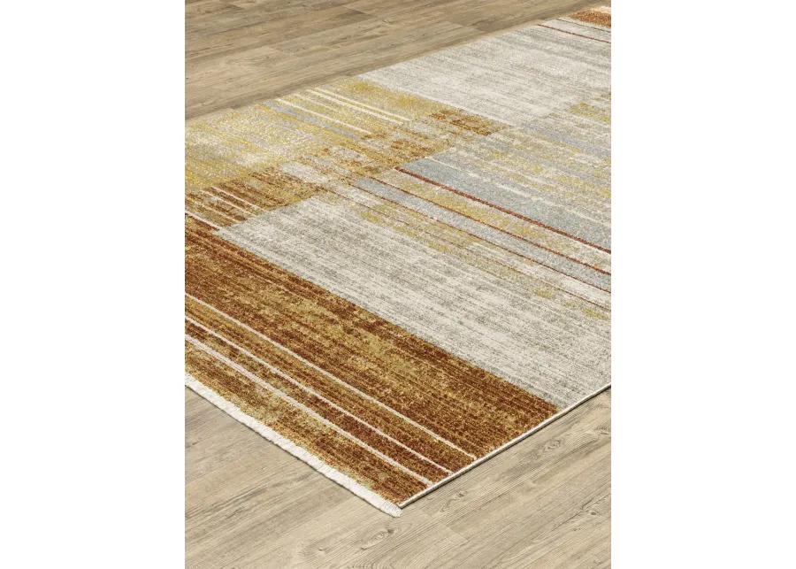 Bauer 5'3" x 7'6" Rust Rug