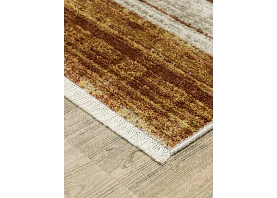 Bauer 5'3" x 7'6" Rust Rug