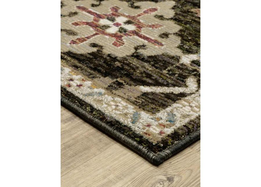 Andorra 2'6" x 12' Brown Rug