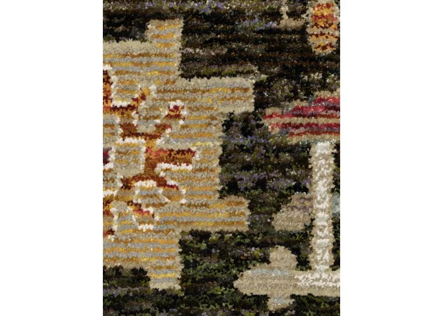 Andorra 2'6" x 12' Brown Rug