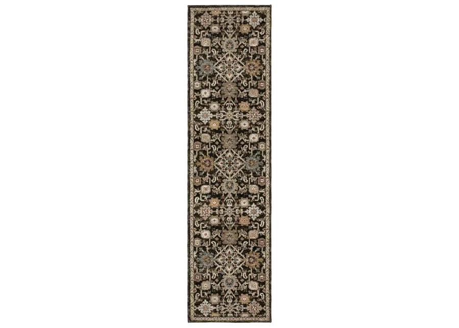 Andorra 2'6" x 12' Brown Rug