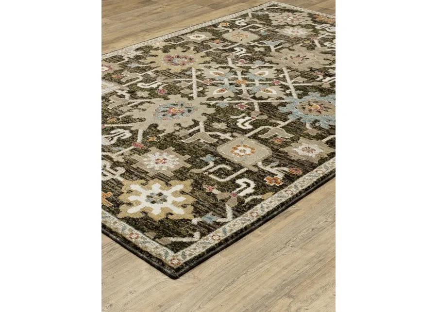 Andorra 2'6" x 12' Brown Rug