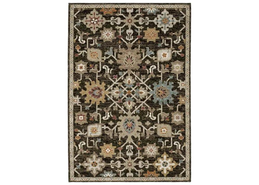 Andorra 2'6" x 12' Brown Rug