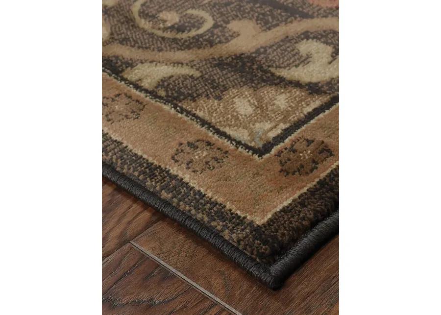 Hudson 1'10" x 7'6" Brown Rug