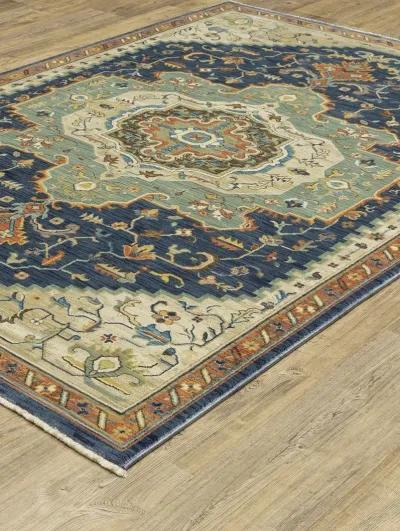 Francesca 2'3" x 7'6" Blue Rug