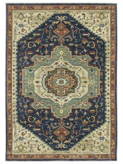 Francesca 2'3" x 7'6" Blue Rug