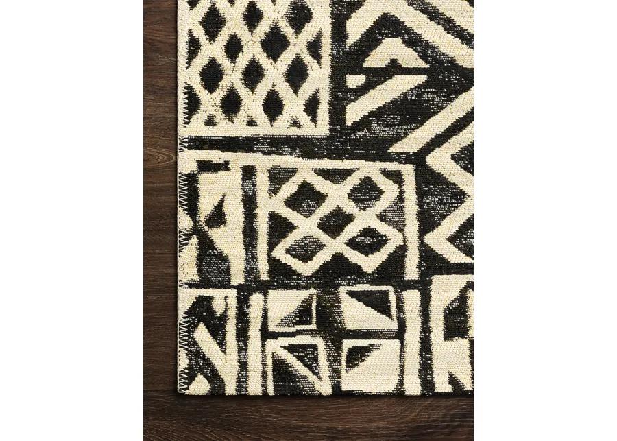 Mika MIK13 Ivory/Black 6'7" x 9'4" Rug