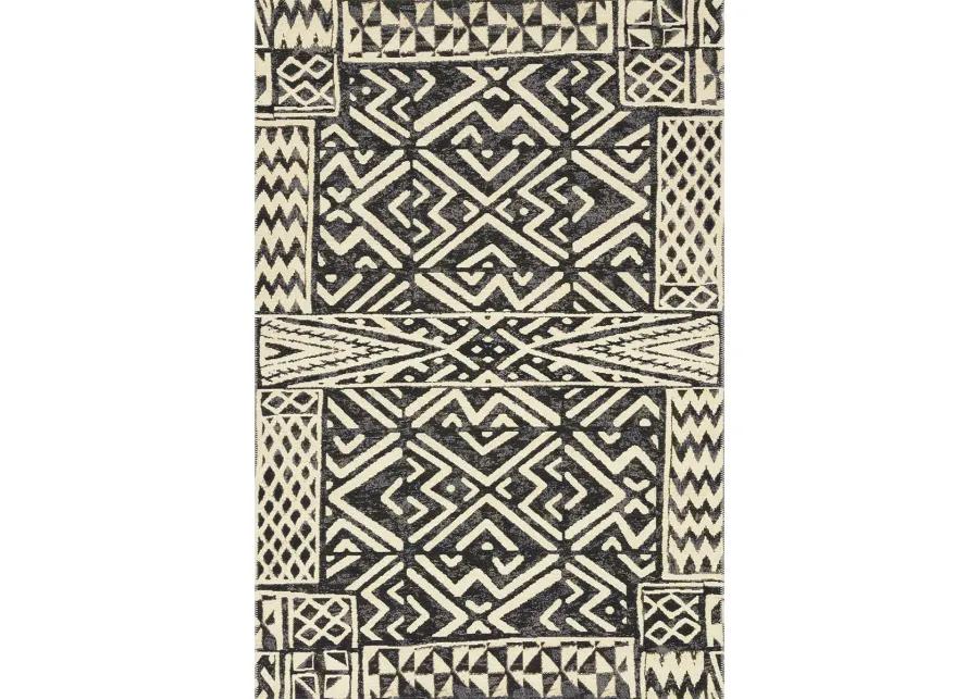 Mika MIK13 Ivory/Black 6'7" x 9'4" Rug