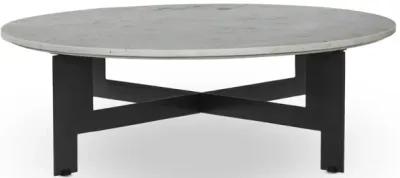 Marble Round Coffee Table With Iron