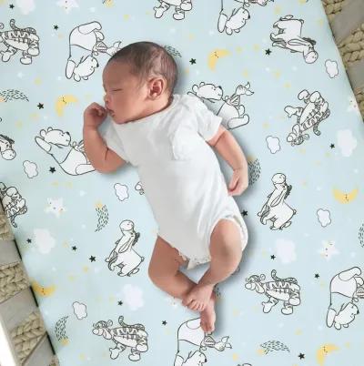 Bedtime Originals Starlight Pooh 3-Piece Crib Bedding Set - Blue, Animals