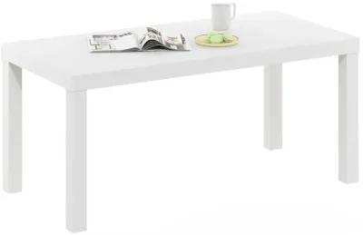 Furinno Classic Simple Coffee Table for Living Room, White