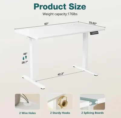 High-Capacity Electric Lift Table Stable, Organized, Efficient Workspaces