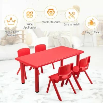 Hivvago 4-pack Kids Plastic Stackable Classroom Chairs