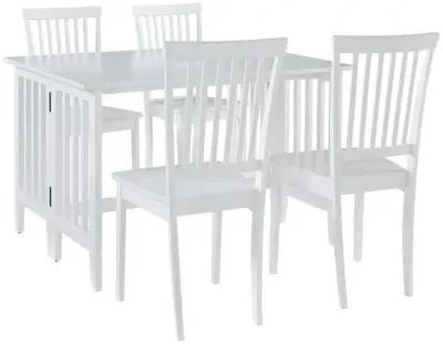 Drop Leaf Dining Table- White (chairs sold separately) , White