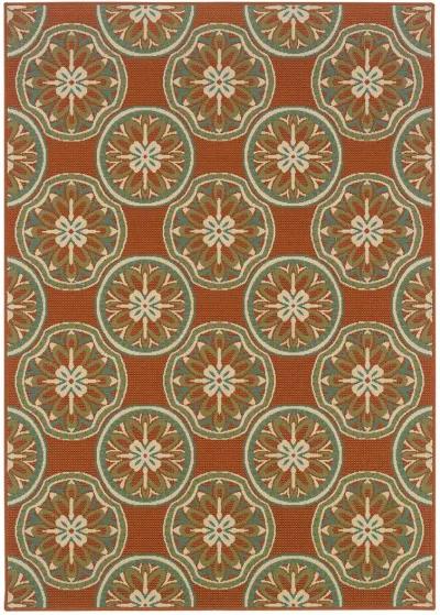 Montego 5'3" x 7'6" Rust Rug