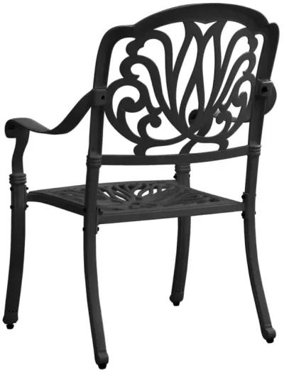 vidaXL 3 Piece Bistro Set Cast Aluminum Black