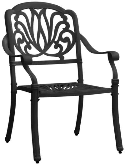 vidaXL 3 Piece Bistro Set Cast Aluminum Black