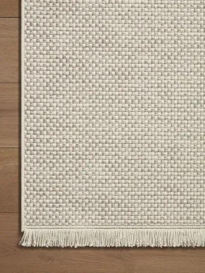 Malibu MAB-05 Ivory / Dove 2''3" x 3''9" Rug by Amber Lewis