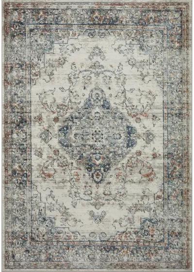 Bianca BIA10 Ivory/Ocean 3'4" x 5'7" Rug