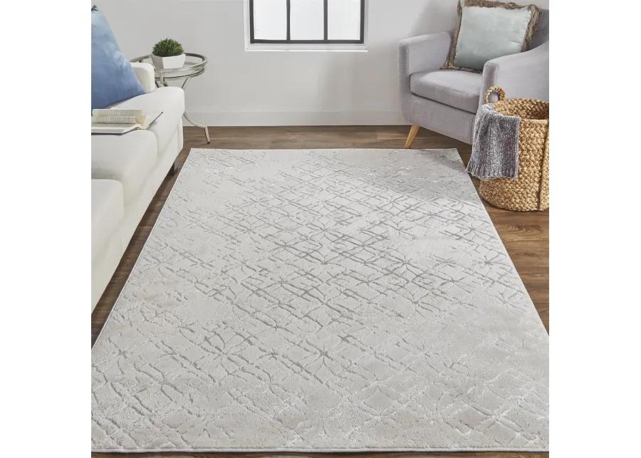 Micah 3047F Silver/Gray/White 6'7" x 9'6" Rug