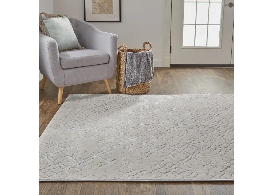 Micah 3047F Silver/Gray/White 6'7" x 9'6" Rug