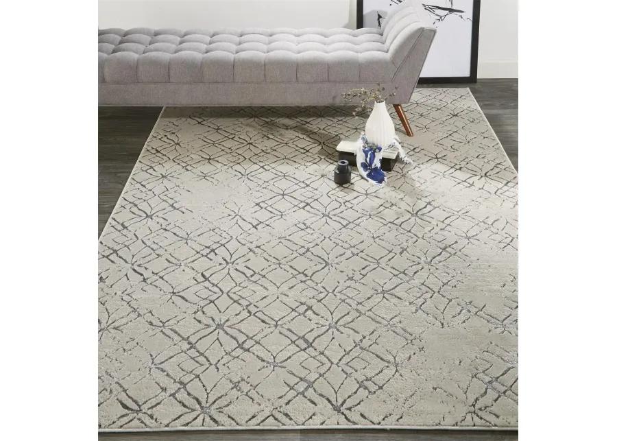 Micah 3047F Silver/Gray/White 6'7" x 9'6" Rug