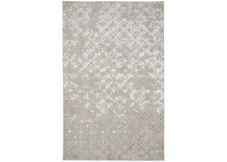 Micah 3047F Silver/Gray/White 6'7" x 9'6" Rug