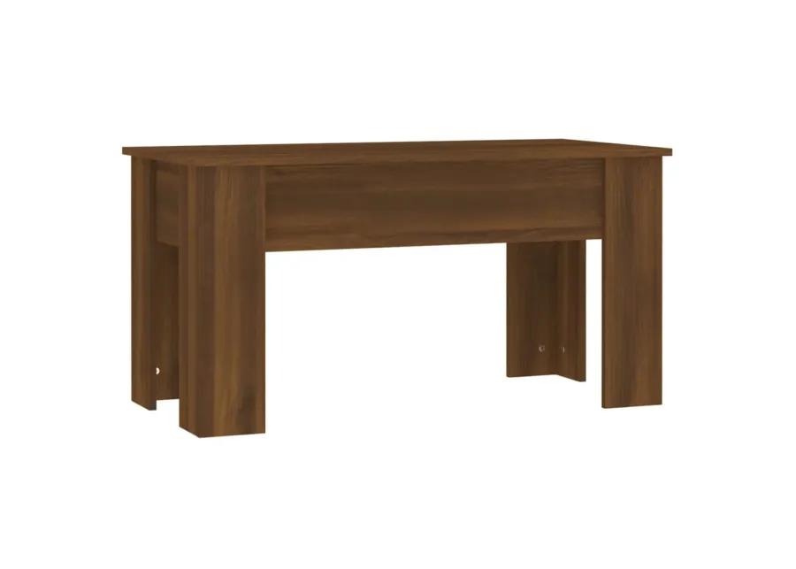 vidaXL Coffee Table Brown Oak 39.8"x19.3"x20.5" Engineered Wood